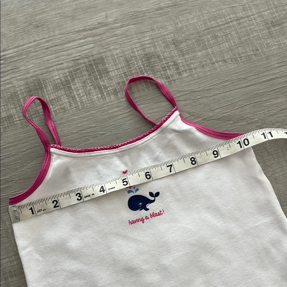 White and Pink Kids Tank Top - Picture 5 of 7